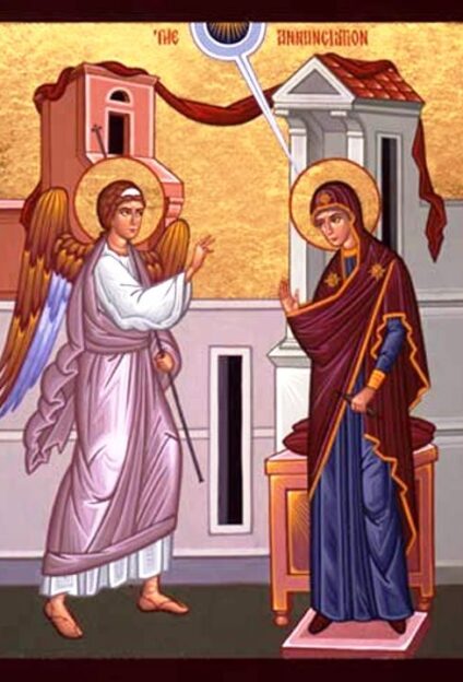 Благовещение Пресвятой Богородицы (за 9 мес. до Р.Х.) (Двунадесятый неподвижный (непереходящий) праздник)