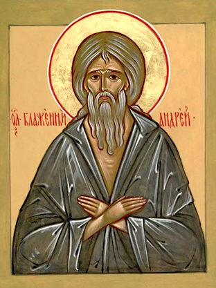 Блаженный Андрей Константинопольский, Христа ради юродивый (936)