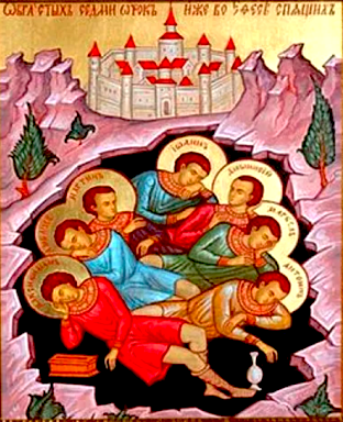 Святые семь отроков, иже во Ефесе (Эфесские): Максимилиан, Иамвлих, Мартиниан, Иоанн, Дионисий, Ексакустодиан и Антонин