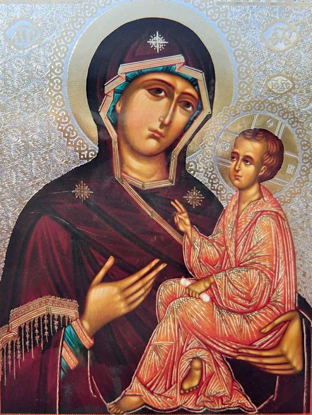 Икона Богородицы Тихвинская (Икона Божьей Матери, именуемая "Тихвинская") (1383)