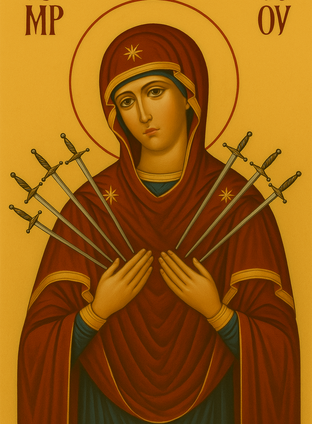 Семистрельная икона Божией Матери (Умягчение злых сердец)